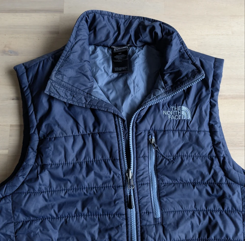 The North Face Men's Promaloft‎ Insulated Men's Vest Size Small Blue